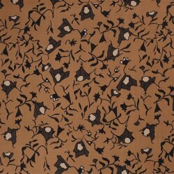 Chiffon Abstract Flowers caramel