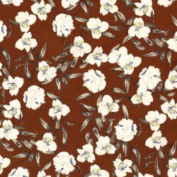 Crepe flowers rust red