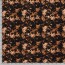 Polyesterjersey Antike Blumen -  rostrot