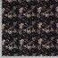 Polyesterjersey Antike Blumen -  schwarz