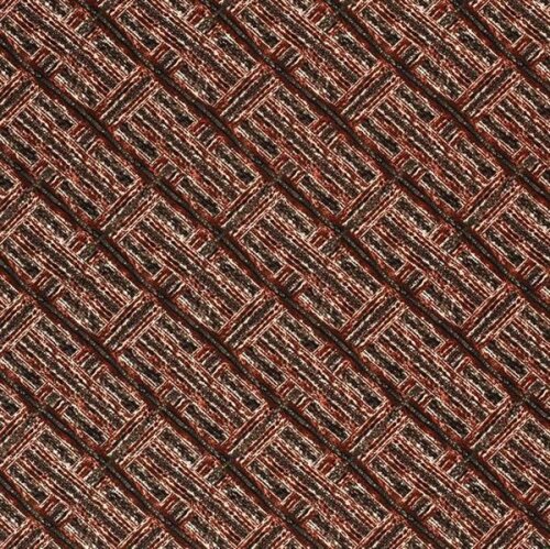 Crepe Abstract Pattern Rust Red