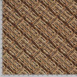 Crepe Abstract pattern brown