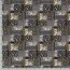 Polyesterjersey Patchwork - senf