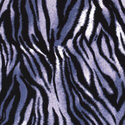 Viscose tijger patroon denim blauw