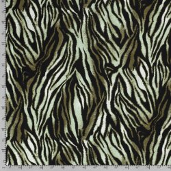 Viscose tiger pattern green