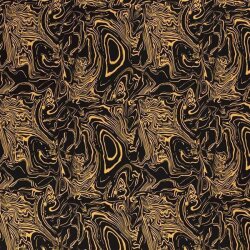 Viscose Abstract mustard yellow