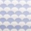 Scale decorative in tessuto denim blu chiaro bianco
