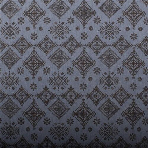 Decoratieve stof diamant mandala donker denim blauw