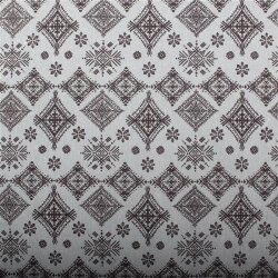 Tela decorativa diamantes mandala menta oscura