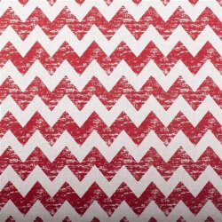 Decorative fabric zigzag red linen look