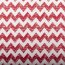 Tissu décoratif en zigzag look lin rouge