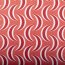 Interieurstoff Sichel Muster orange rot