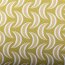 Tissu décoratif motif faucille moutarde verte