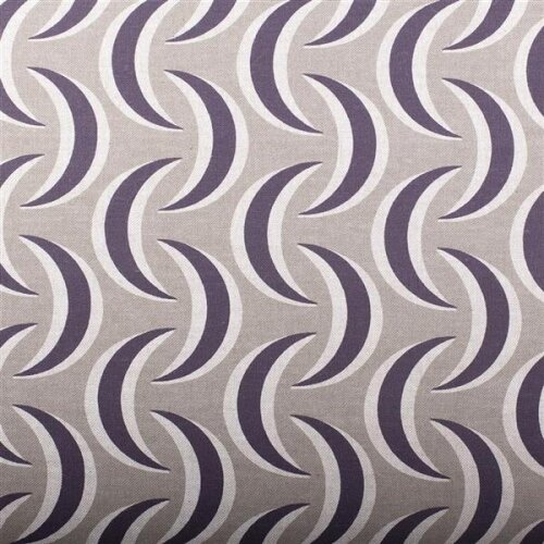 Decorative fabric sickle pattern light khaki