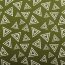 Dekorativní tkanina divoké trojúhelníky tmavě olivové