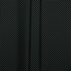 Coated cotton small dots - black
