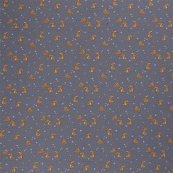 Pile alpino simpatici coniglietti indaco blu
