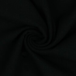 Jersey de algodón orgánico *Gerda* - negro