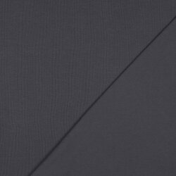Jersey de algodón orgánico *Gerda* - gris grafito
