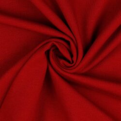 Jersey de algodón orgánico *Gerda* - rojo oscuro