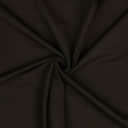 Jersey de algodón orgánico *Gerda* - marrón oscuro