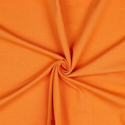 Katoenen tricot bio *Gerda* - zacht oranje