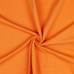 Katoenen tricot bio *Gerda* - zacht oranje