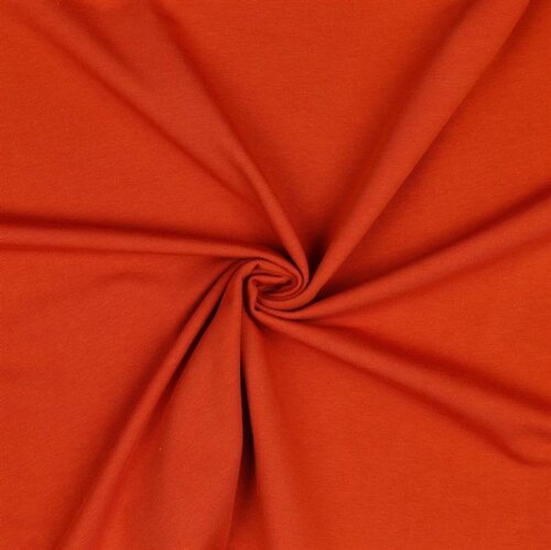 Jersey de algodón orgánico *Gerda* - naranja óxido