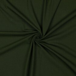 Jersey de algodón orgánico *Gerda* - verde bosque oscuro