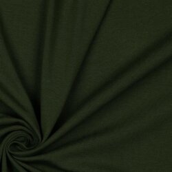 Jersey di cotone organico *Gerda* - verde bosco scuro