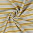 Cotton jersey stripes LUREX - ochre/SILVER
