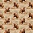 Cotton jersey Digital Wild Horses - sand