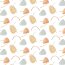Jersey de coton Digital Shapes and Strokes - blanc