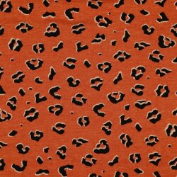 All-season sweat glitter animals - terracotta melange