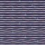 Cotton jersey Organic anchor on stripes - cobalt blue