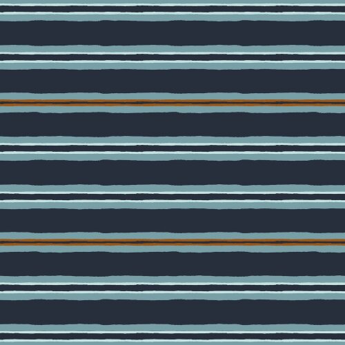 Bavlněné žerzejové pruhy - tmavě modrá