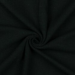 Jersey gaufré Organic - noir