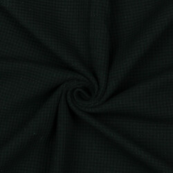 Organic waffle jersey - black