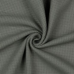Waffle Jersey Organic - graphite grey