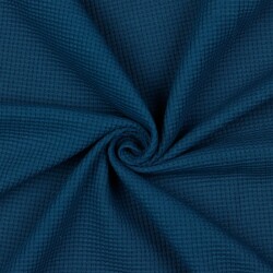 Waffle jersey organic - jeans blue