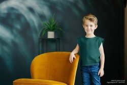 Gofre Jersey Organic - azul oscuro