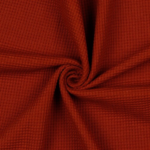 Waffle Jersey Organic - red orange