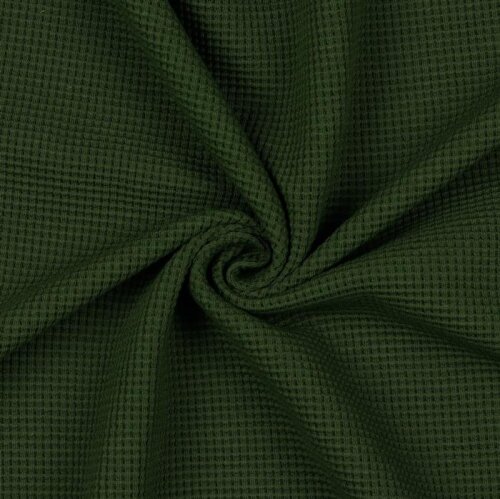 Waffle Jersey Organic - forest green