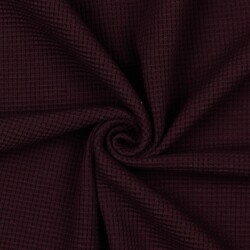 Organic waffle jersey - aubergine