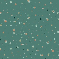 Jersey di cotone Digital dots - smeraldo
