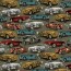 All-Season Sweat Digital - Old Cars - olive