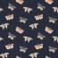 Cotton jersey Digital Butterflies - dark blue