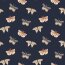 Cotton jersey Digital Butterflies - dark blue