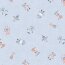 Cotton jersey Organic Digital Robot - bleu clair