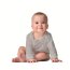 Cotton jersey Organic Digital Robot - bleu clair